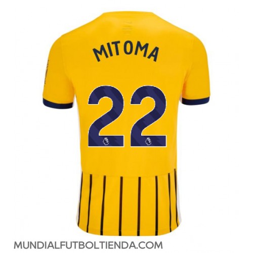 Camiseta Brighton Kaoru Mitoma #22 Segunda Equipación Replica 2024-25 mangas cortas